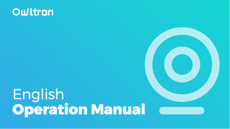 Page 1 de la notice Manuel utilisateur Owltron Cam O1