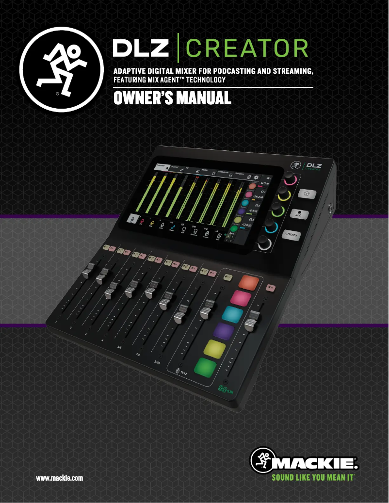 Page n°1 - Manuel utilisateur Mackie DLZ Creator