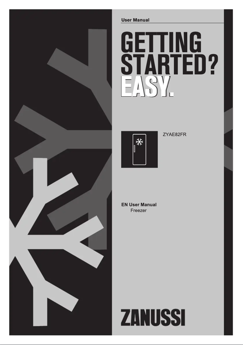 Page n°1 - Manuel utilisateur Zanussi ZYAE82FR