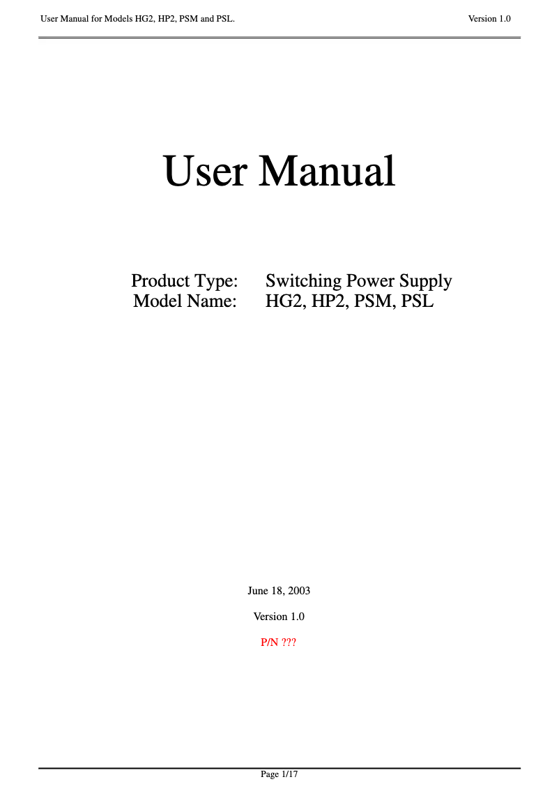 Página 1 del manual Manual de usuario Zippy HP2-6460P