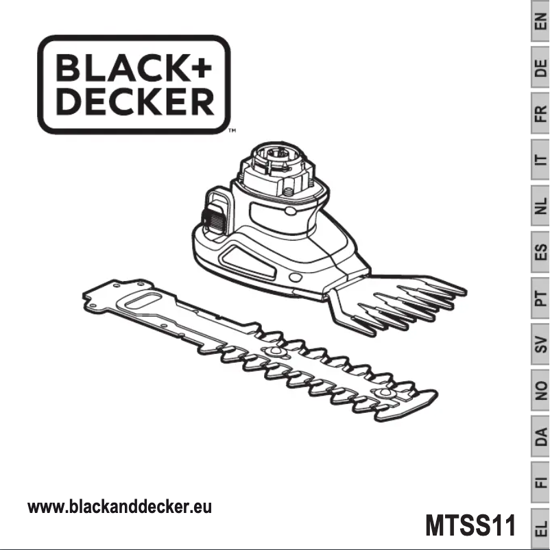 Página 1 del manual Manual de usuario Black & Decker MTSS11