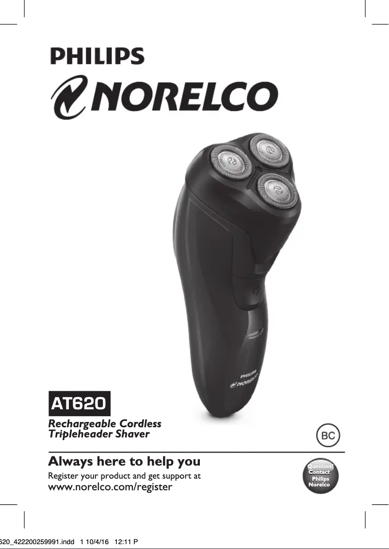 Image de la première page du manuel de l'appareil AquaTouch AT620