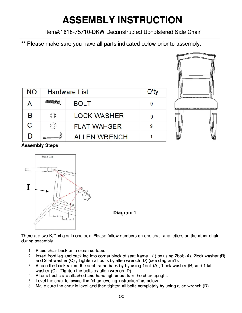 Página 1 del manual Manual de usuario Hooker 1618-75710-DKW