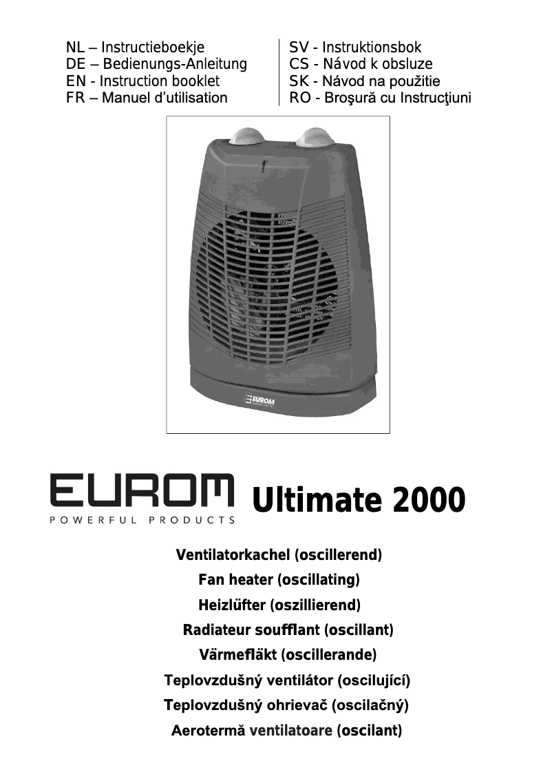 Image de la première page du manuel de l'appareil Valerie 2000