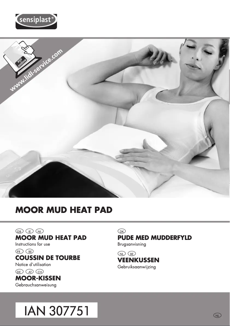 Page 1 de la notice Manuel utilisateur Sensiplast IAN 307751