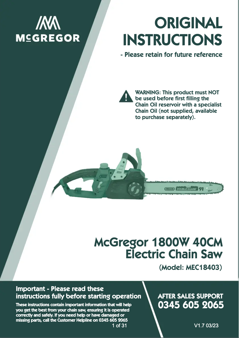 Image de la première page du manuel de l'appareil GCS4002