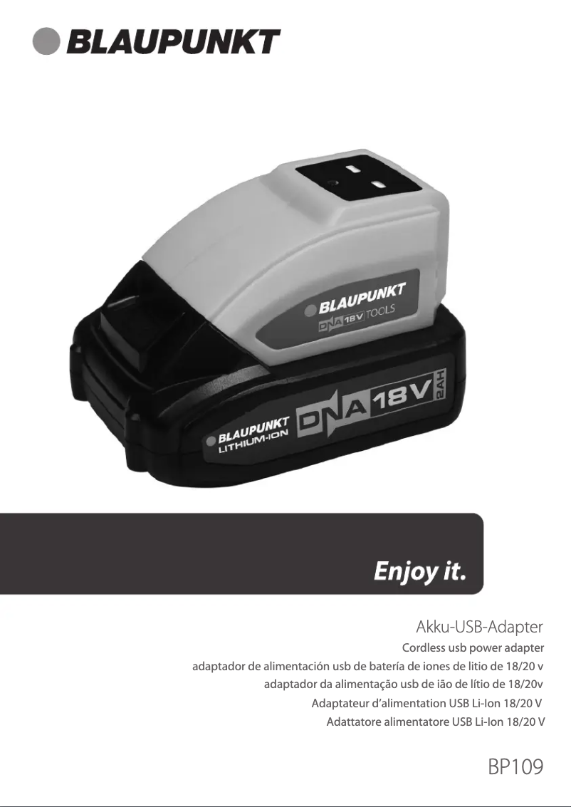 Page n°1 - Manuel utilisateur Blaupunkt BP109