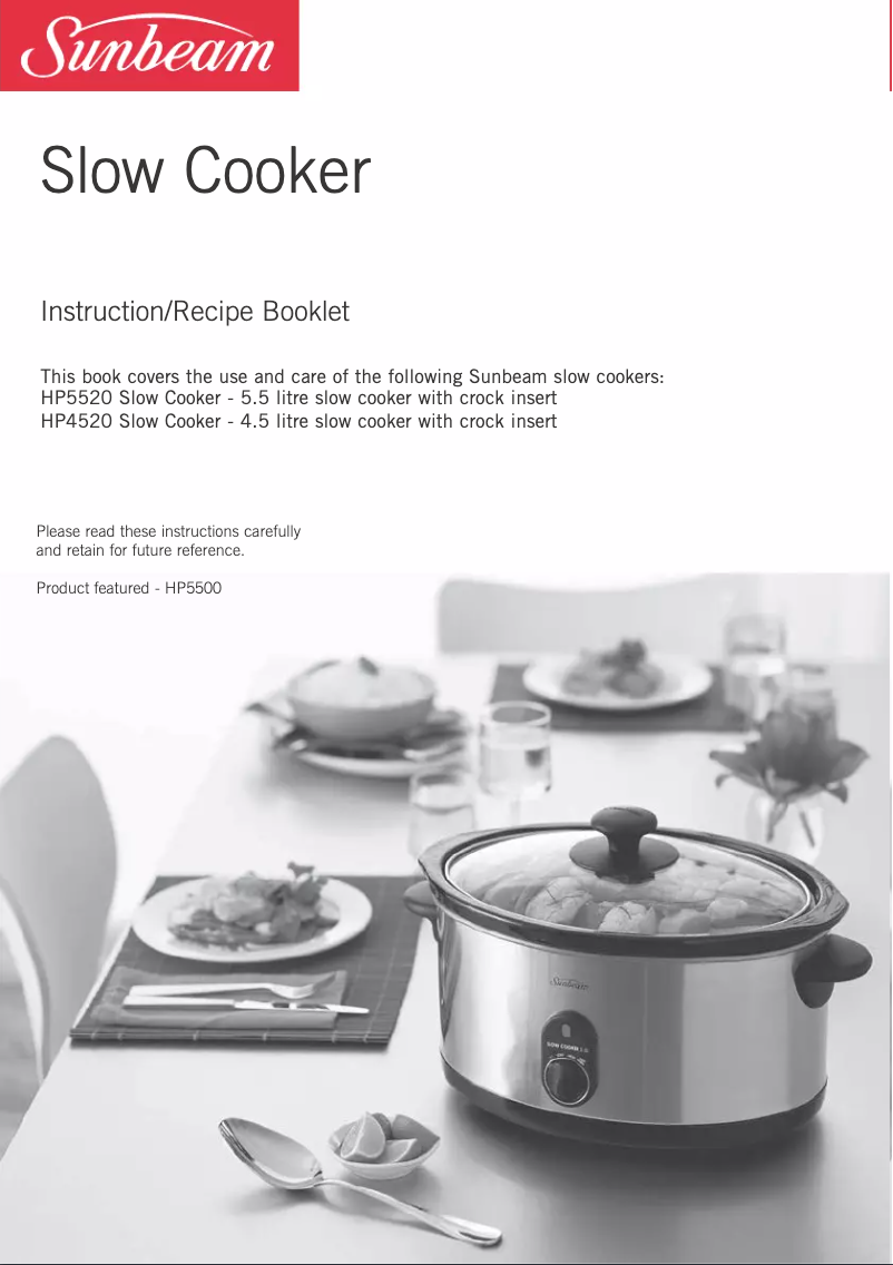 Image de la première page du manuel de l'appareil SecretChef HP4520