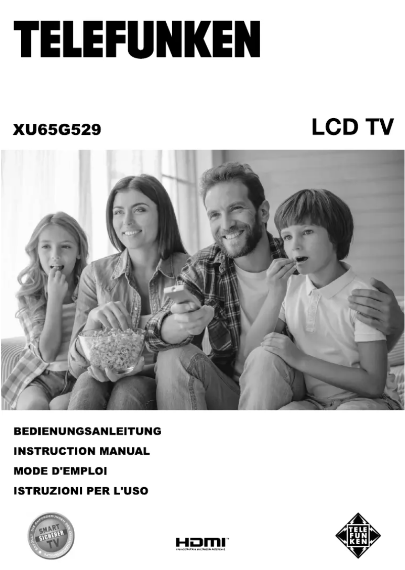 Page n°1 - Manuel utilisateur Telefunken XU65G529