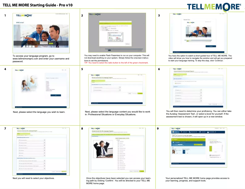 Page n°1 - Manuel utilisateur Auralog Tell me More Pro 10.0