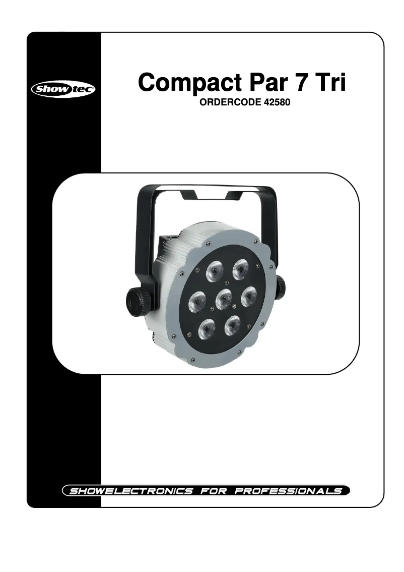 Page n°1 - Manuel utilisateur Showtec Compact PAR 7 Tri