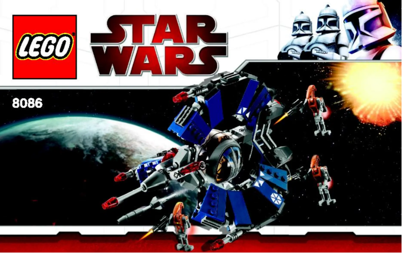 Image de la première page du manuel de l'appareil Star Wars 8086