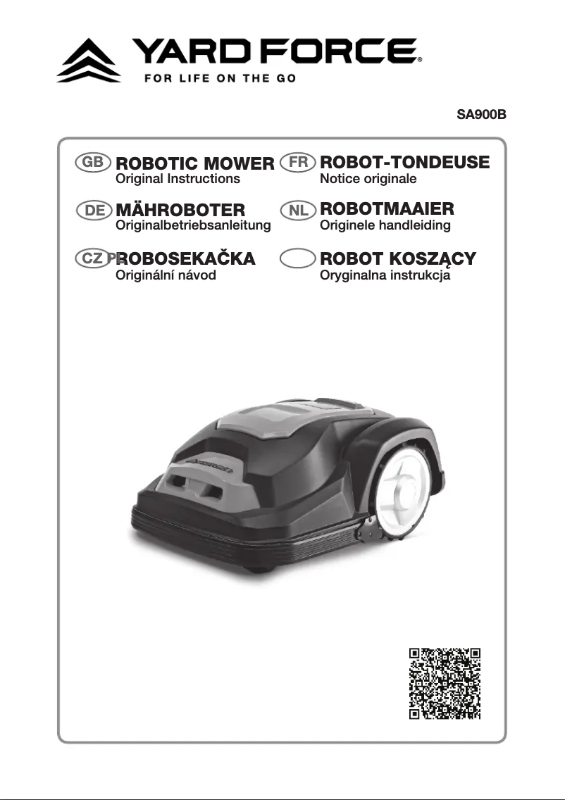 Image de la première page du manuel de l'appareil SA900B