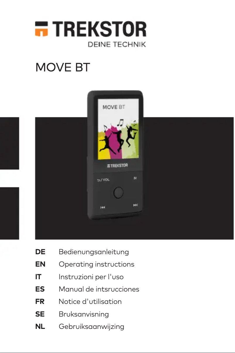 Página 1 del manual Manual de usuario TrekStor Move BT