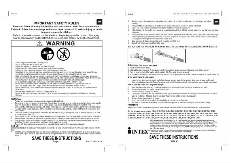 Image de la première page du manuel de l'appareil 58924
