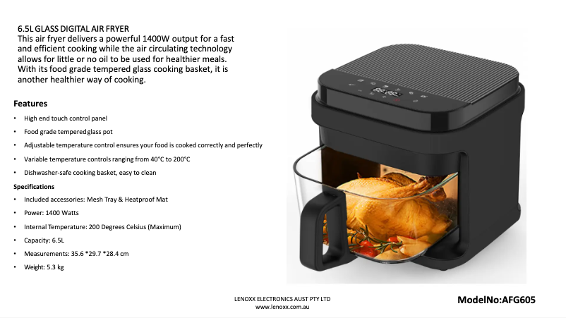 Image de la première page du manuel de l'appareil AFG605