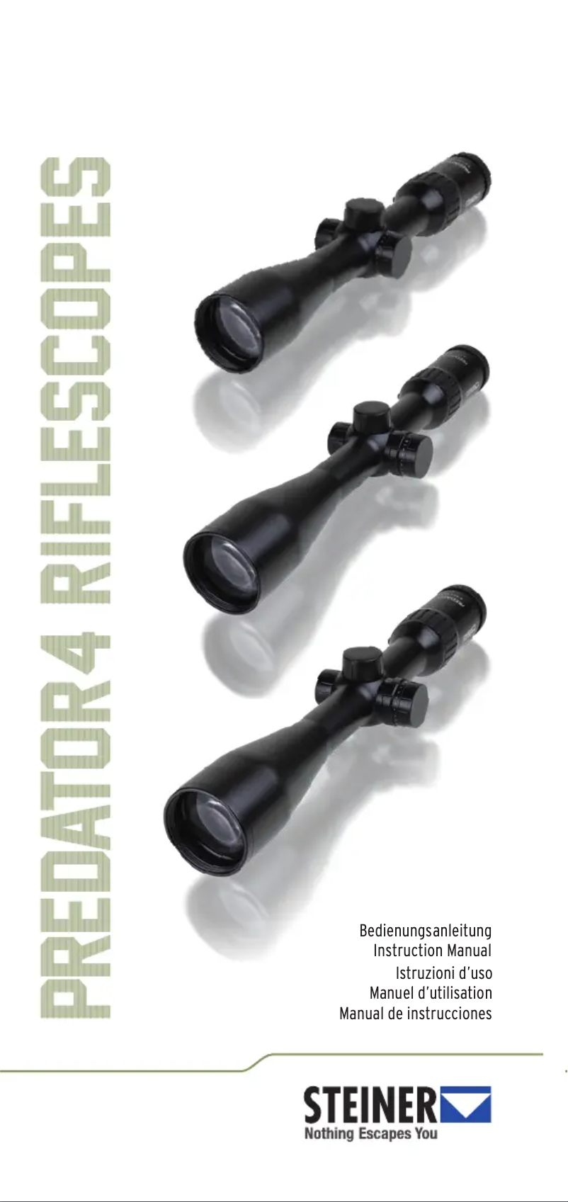 Page 1 de la notice Manuel utilisateur Steiner Predator 4 2.5-10x42