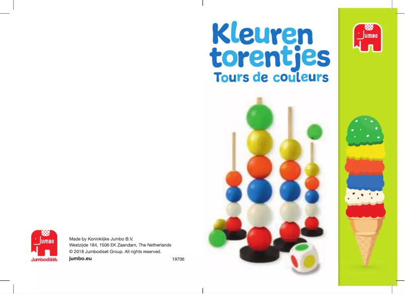 Page n°1 - Manuel utilisateur Jumbo Kleurentorentjes