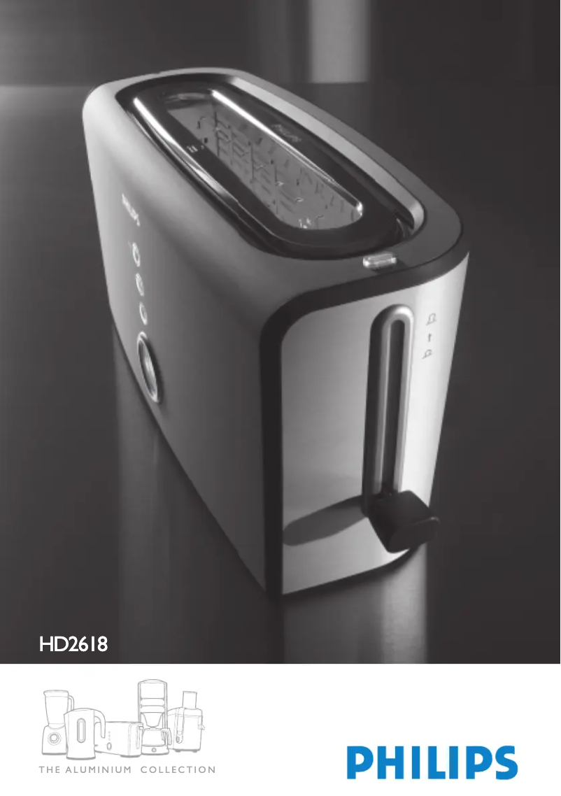 Page 1 de la notice Manuel utilisateur Philips Aluminium Collection HD2600