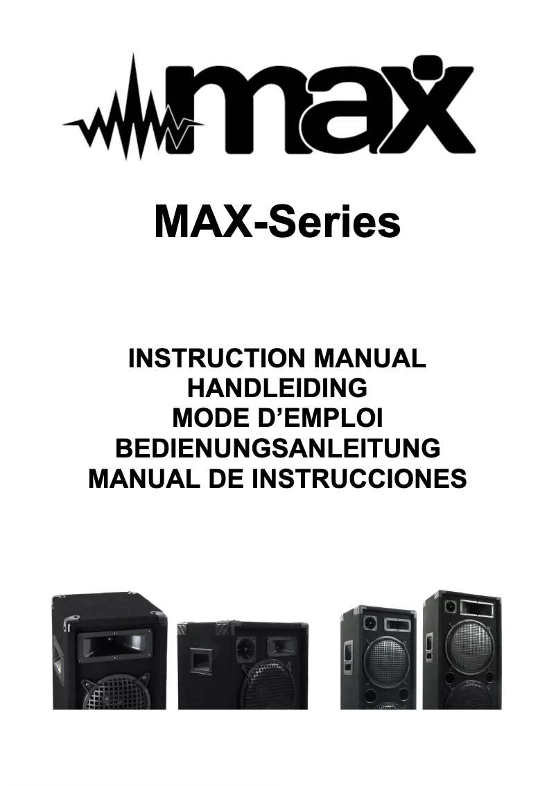 Page n°1 - Manuel utilisateur MAX MAX212
