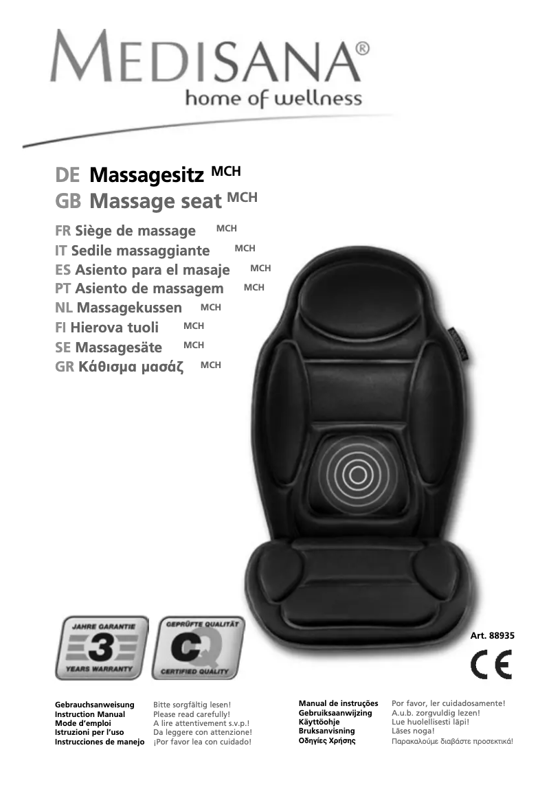 Página 1 del manual Manual de usuario Medisana MCH