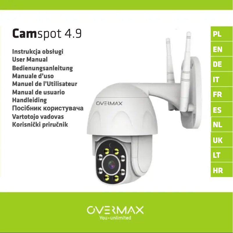 Page 1 de la notice Manuel utilisateur Overmax Camspot 4.9