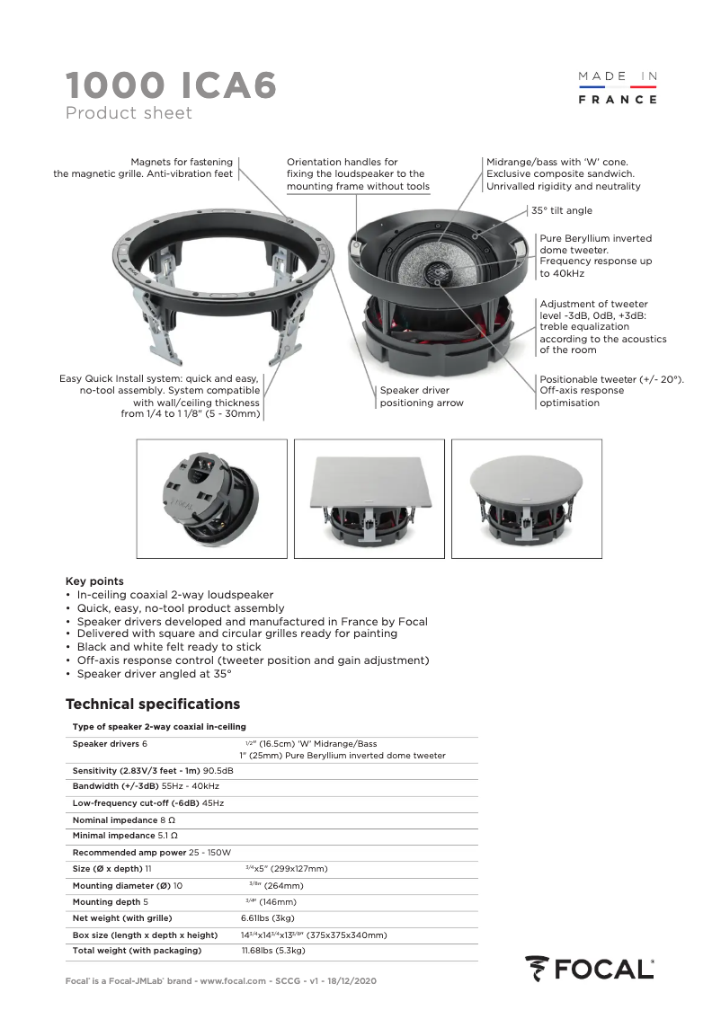 Imagen de la primera página del manual del dispositivo 1000 ICA 6