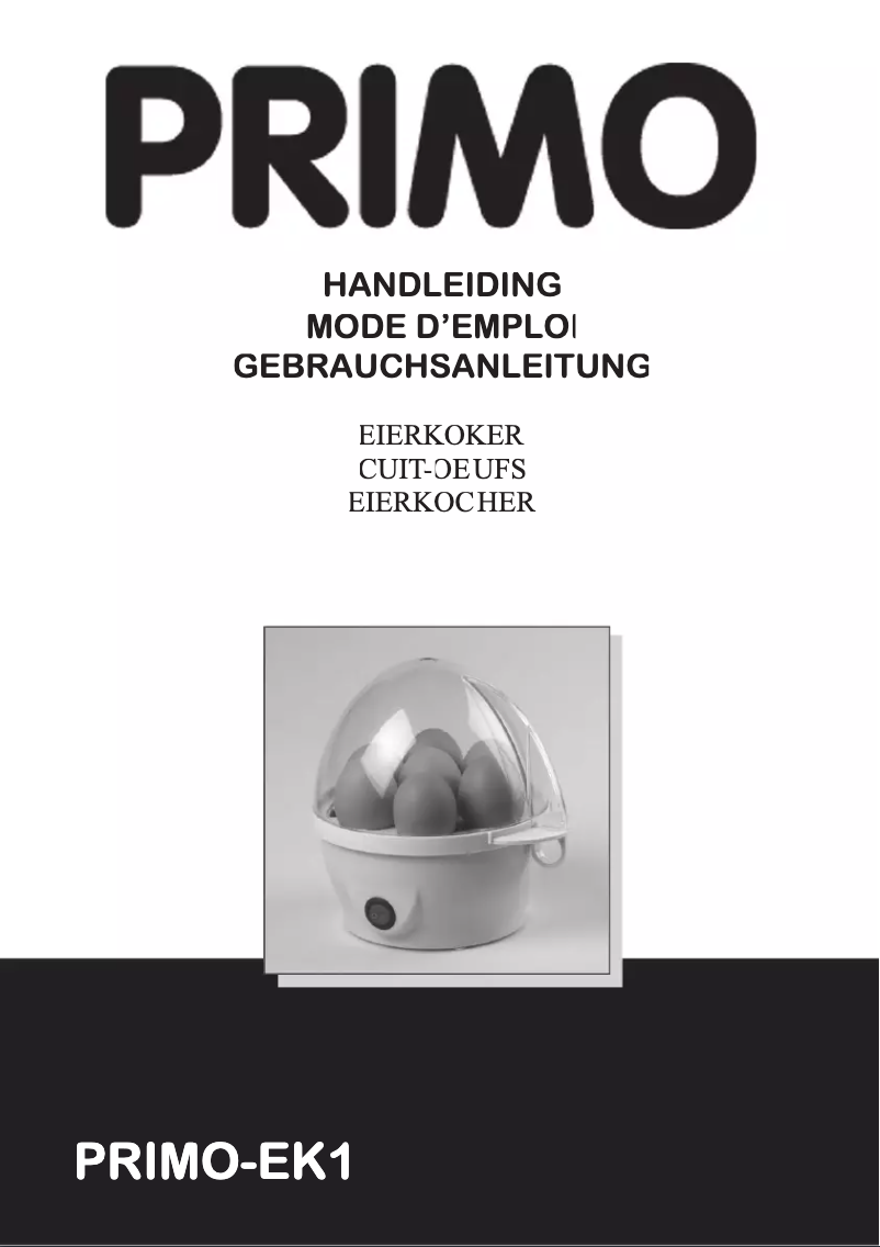 Page n°1 - Manuel utilisateur Primo EK1