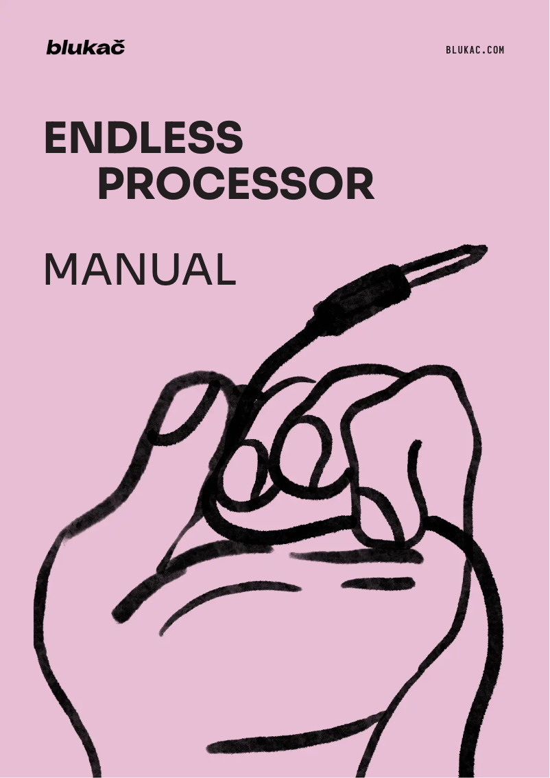 Image de la première page du manuel de l'appareil Endless Processor