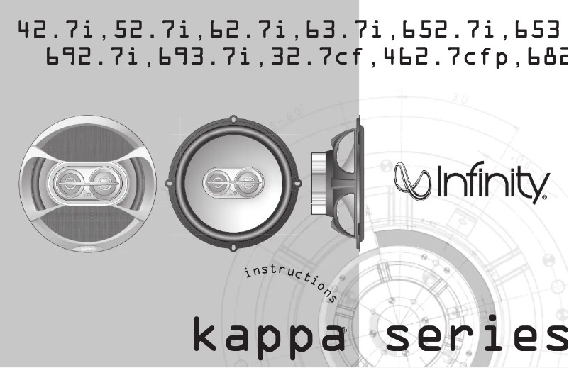 Page 1 de la notice Manuel utilisateur Infinity Kappa 52.7I