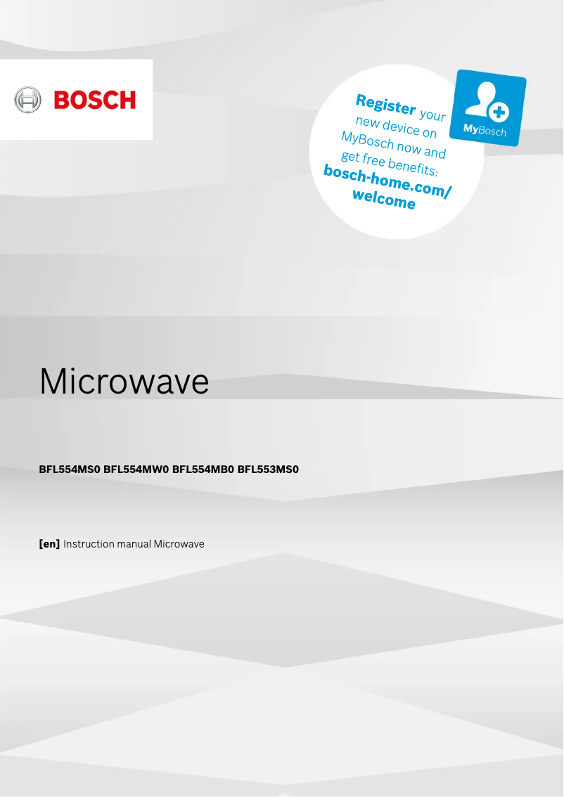 Page 1 de la notice Manuel utilisateur Bosch BFL554MW0
