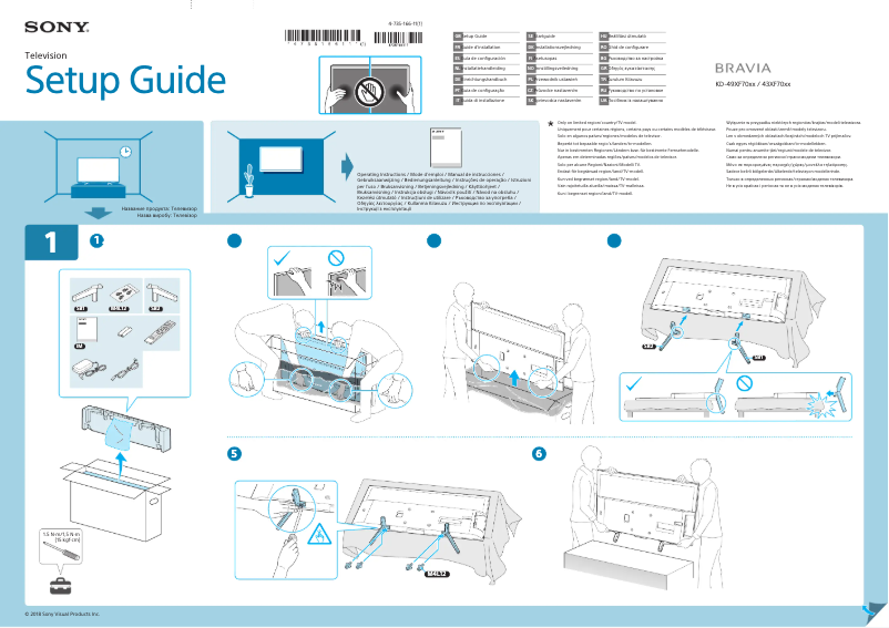 Page n°1 - Manuel utilisateur Sony Bravia KD-43XF7002