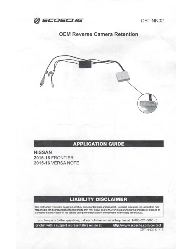 Página 1 del manual Manual de usuario Scosche CRT-NN02