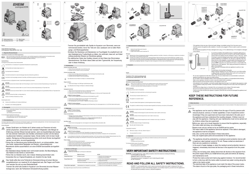 Image de la première page du manuel de l'appareil compactON 1000