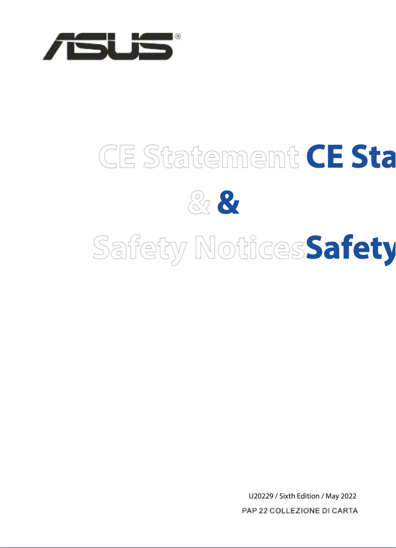Page n°1 - Instructions de sécurité Asus ZenWiFi XT9