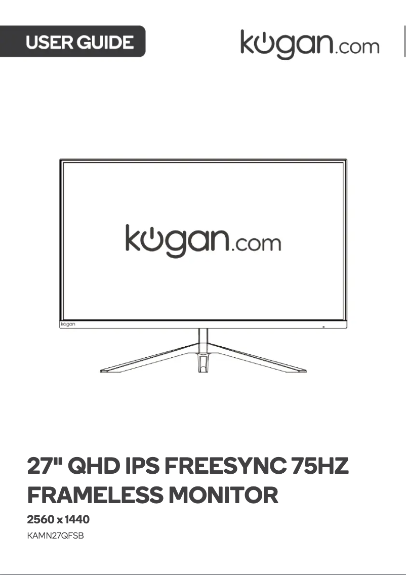 Page 1 of the manual User Manual Kogan KAMN27QFSB