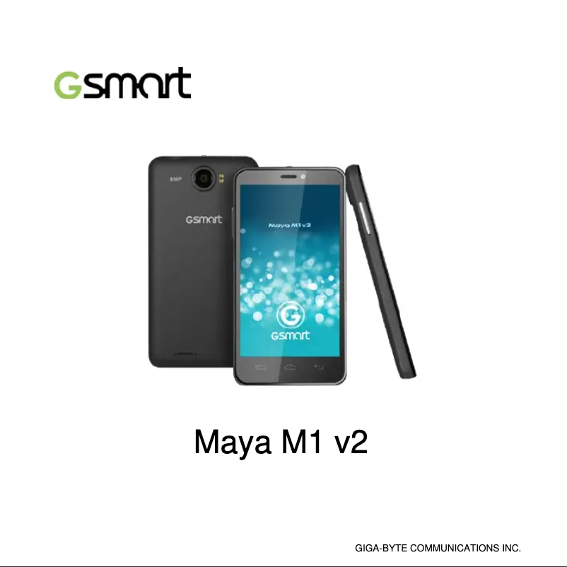 Page n°1 - Manuel utilisateur GSmart Maya M1 v2