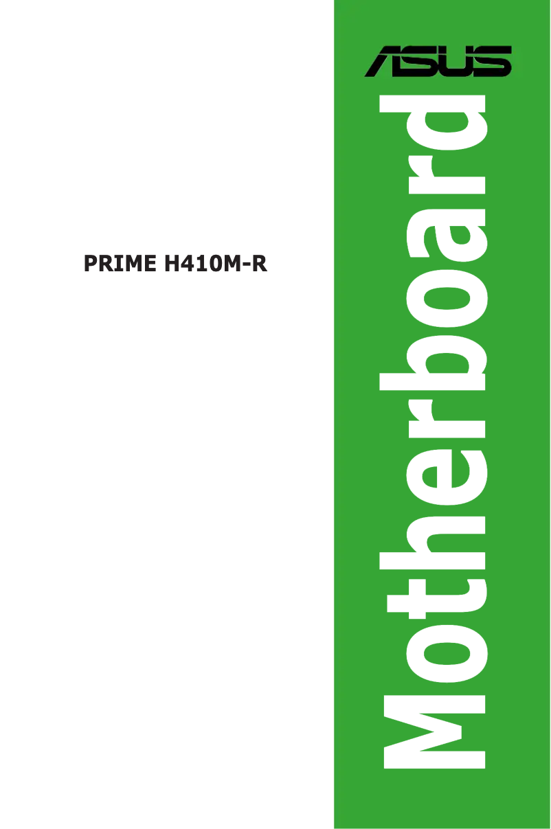 Image de la première page du manuel de l'appareil PRIME H410M-R