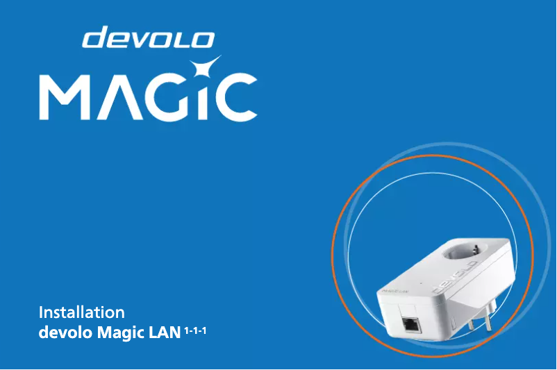 Image de la première page du manuel de l'appareil Magic LAN 1-1-1