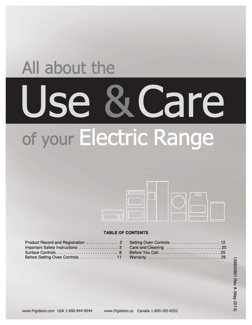 Page n°1 - Manuel utilisateur Frigidaire FFED3015PB