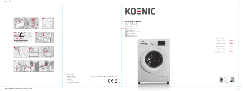 Página 1 del manual Manual de usuario Koenic KWM 81412 A3