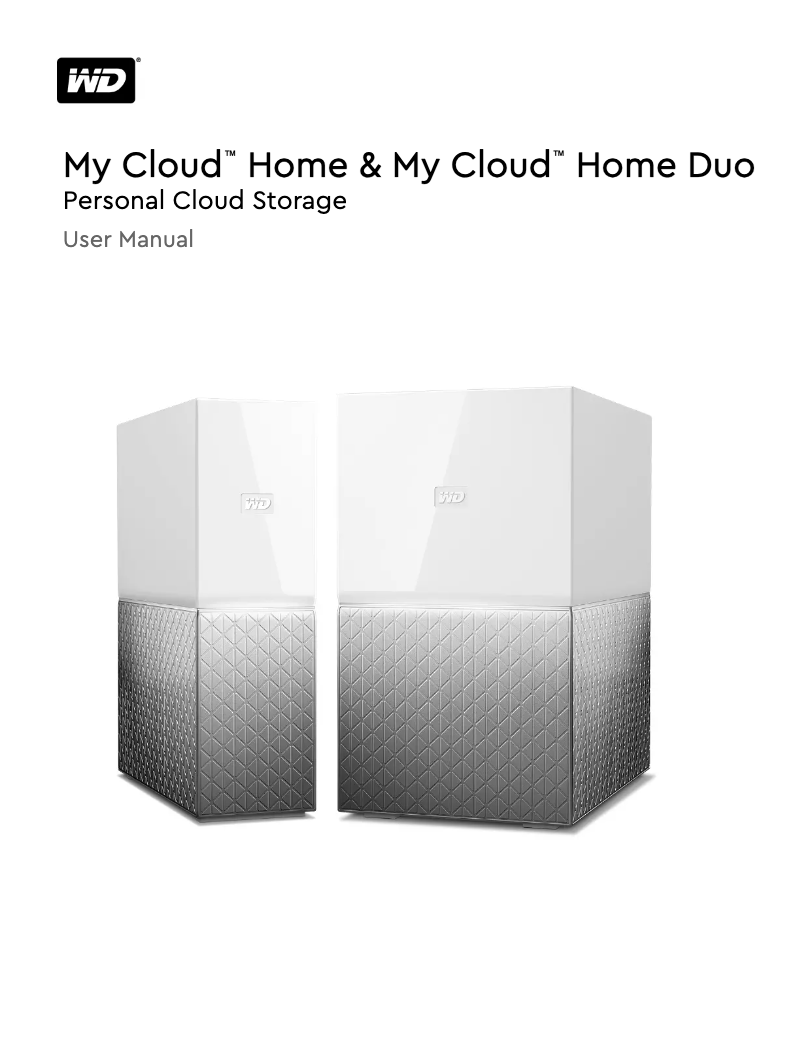 Page n°1 - Manuel utilisateur Western Digital My Cloud Home Duo WDBMUT0060JWT