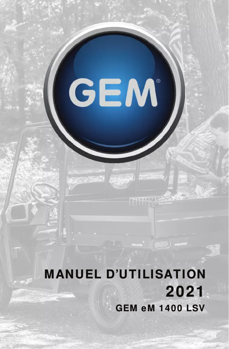 Page 1 de la notice Manuel utilisateur GEM eM1400 (2021)