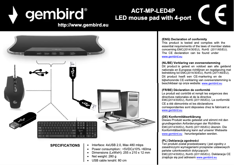 Image de la première page du manuel de l'appareil MP-LED-4P
