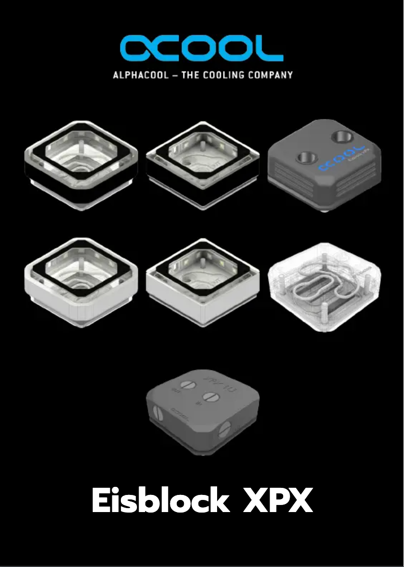 Page 1 de la notice Manuel utilisateur Alphacool Eisblock XPX Pro