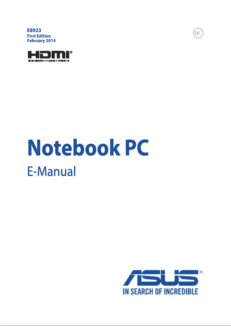 Page n°1 - Manuel utilisateur Asus Transformer Book Flip TP500