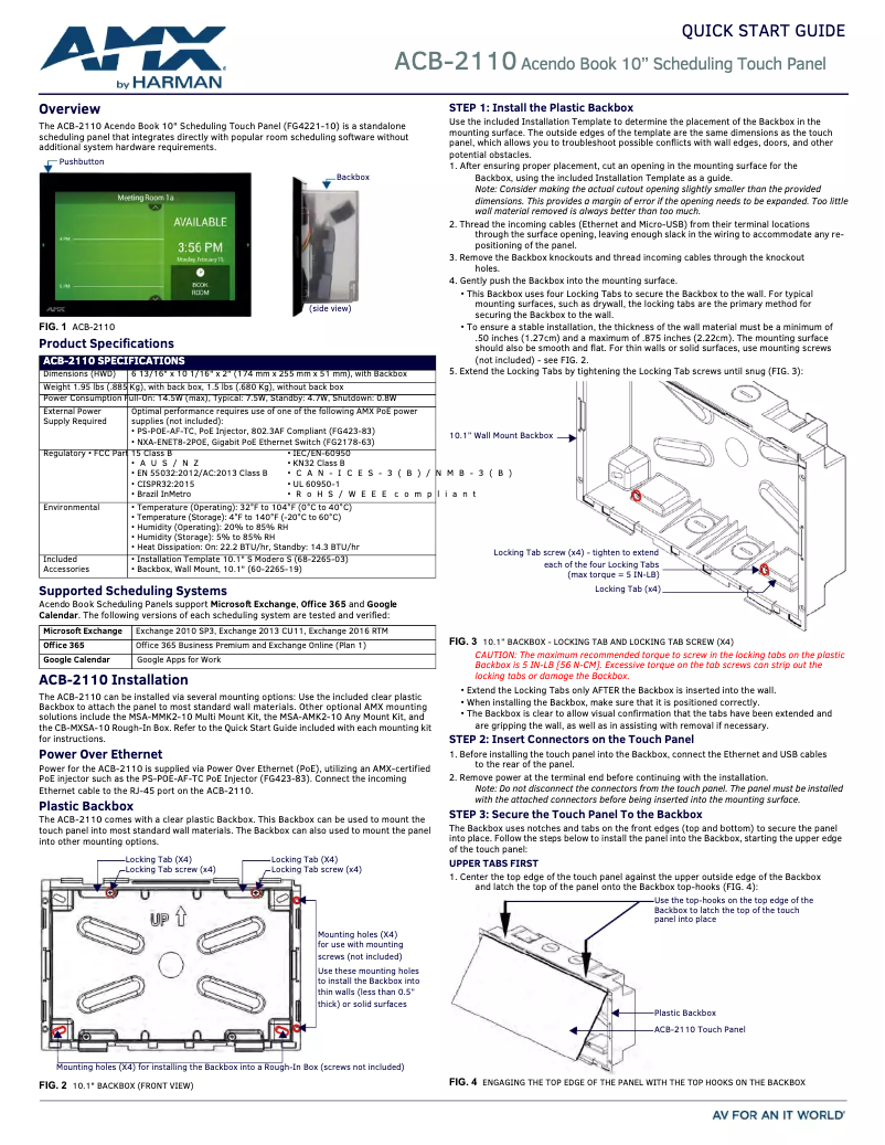 Image de la première page du manuel de l'appareil Acendo Book ACB-2110