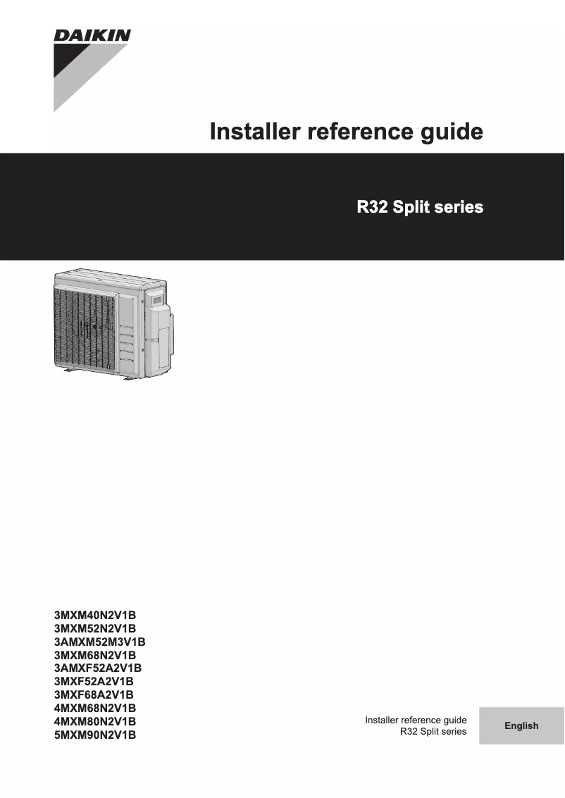 Página 1 del manual Manual de usuario Daikin 3AMXM52M3V1B