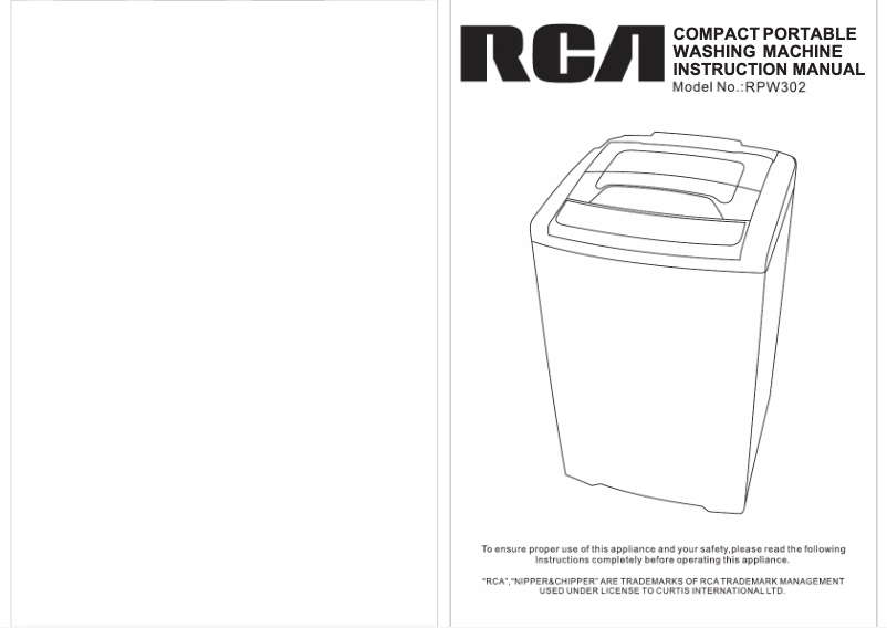 Página 1 del manual Manual de usuario RCA RPW302