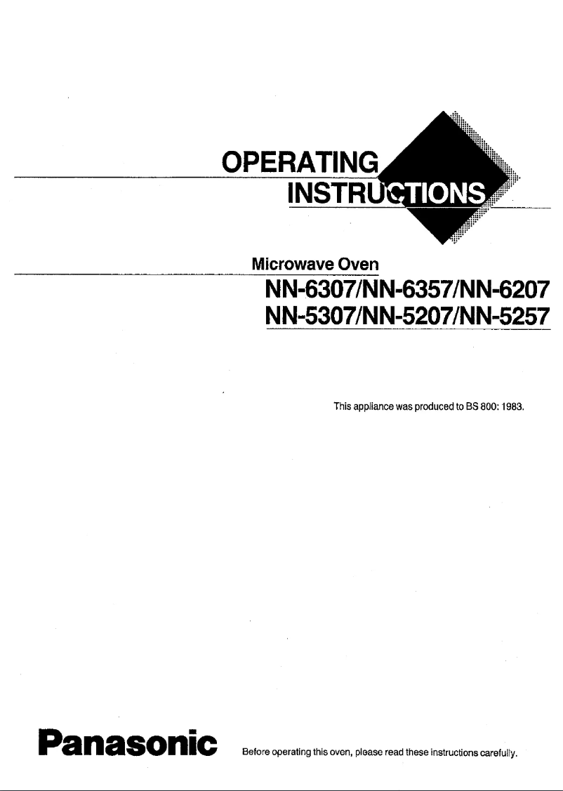 Page 1 de la notice Manuel utilisateur Panasonic NN-5257